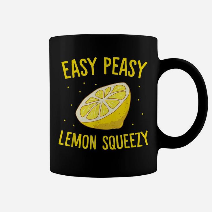 Easy Peasy Lemon Squeezy Funny Lemons Summer Lemonade Coffee Mug