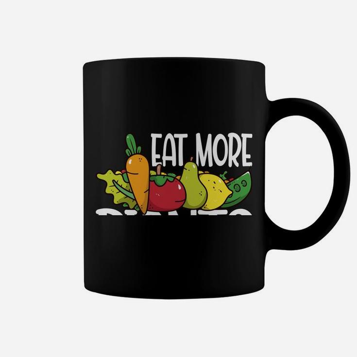 Eat More Plants Funny Vegetarian Vegetable Veggie Coffee Mug