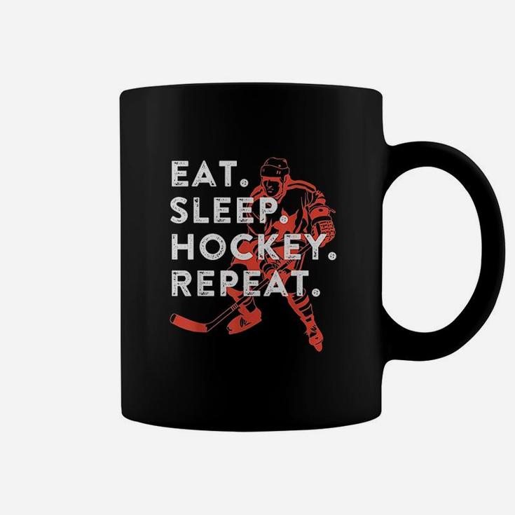 Eat Sleep Hockey Repeat Coffee Mug