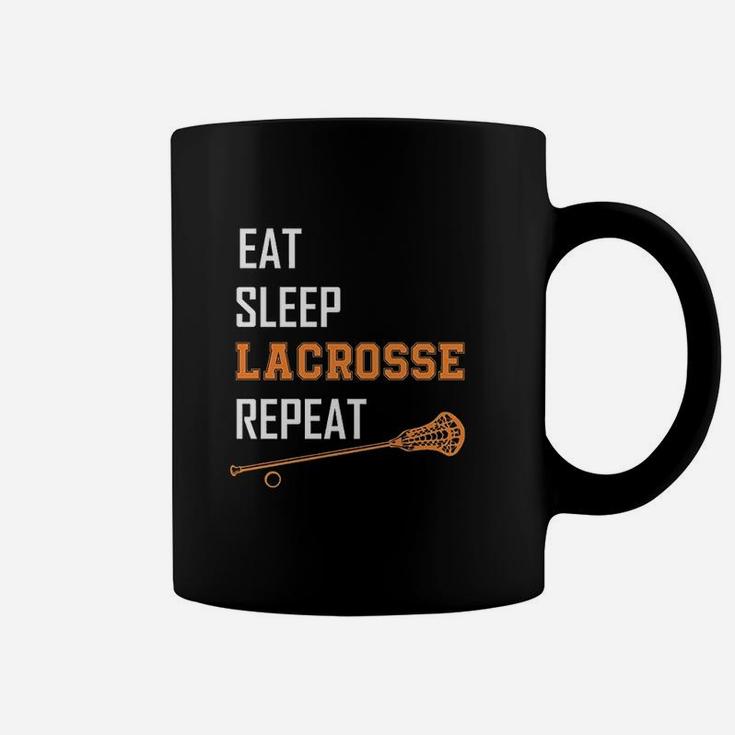 Eat Sleep Lacrosse Repeat Lax Lacrosse Girls Boys Team Coffee Mug