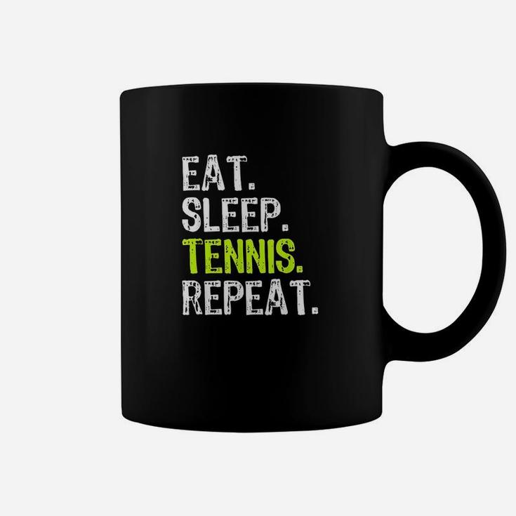Eat Sleep Tennis Repeat Player Funny Cool Lover Gift Coffee Mug