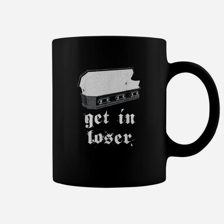 Edgy Gothic Alt Clothing Get In Loser Occult Graphic Coffee Mug