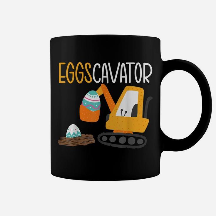 Eggscavator Easter Egg Hunting Excavator Construction Coffee Mug