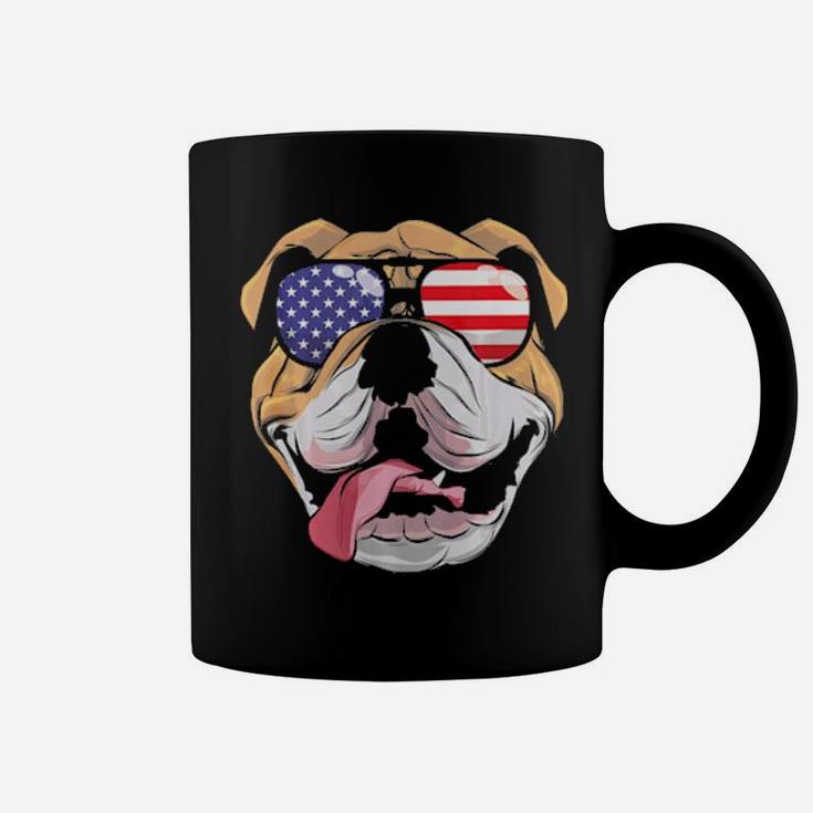 English Bulldog 4Th Of July American Sunglasses Coffee Mug