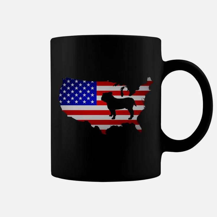 English Bulldog Dog Usa Flag Patriot Veteran Tshirtteegift Coffee Mug