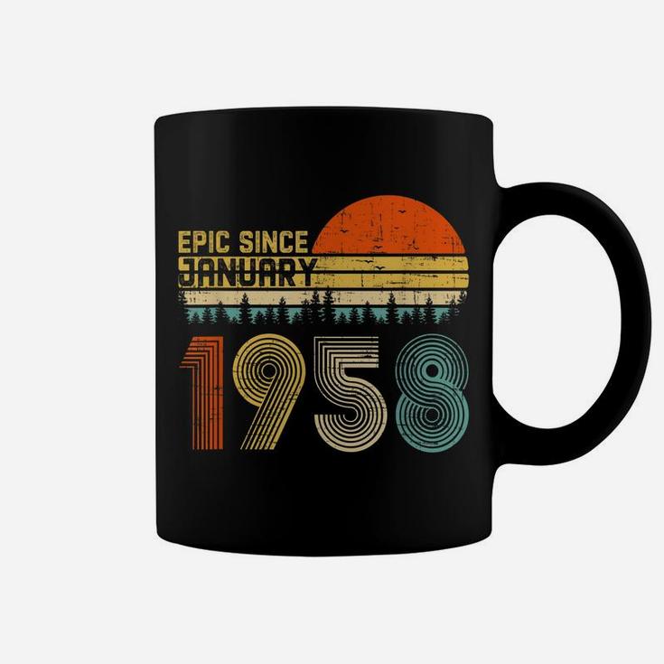 Epic Since January 1958 62Nd Birthday Gift 62 Years Old Coffee Mug