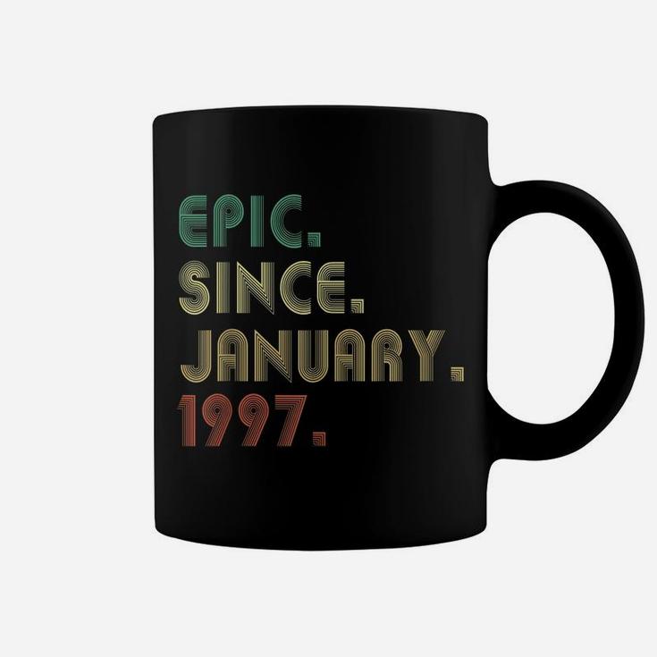 Epic Since January 1997 25Th Birthday Gifts 25 Years Old Coffee Mug