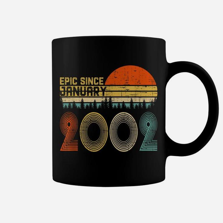 Epic Since January 2002 18Th Birthday Gift 18 Years Old Coffee Mug