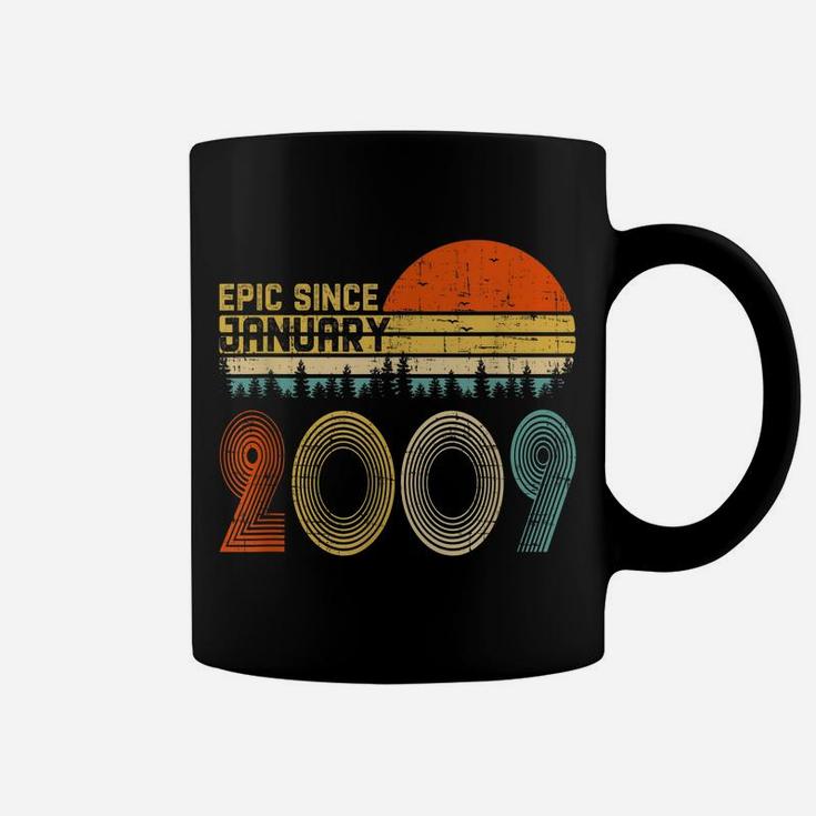 Epic Since January 2009 11Th Birthday Gift 11 Years Old Coffee Mug