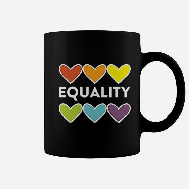 Equality Colorful Heart Coffee Mug