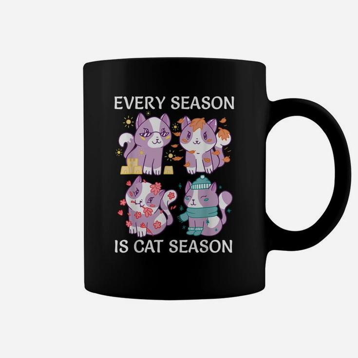 Every Season Is Cat Season Funny Cat Owners Lovers Gift Coffee Mug