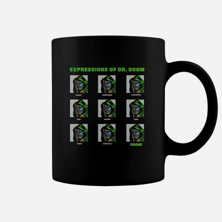 Expressions Of Dr Doom Panels Coffee Mug