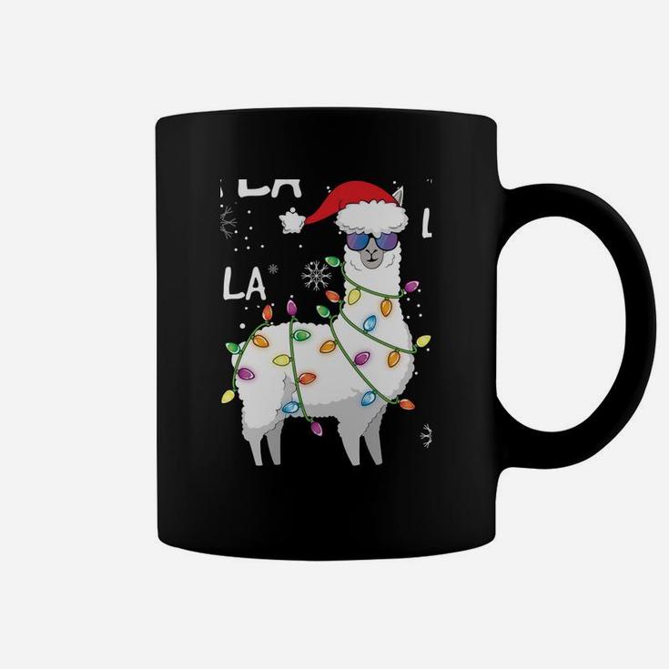Fa La La Llama Shirt For Women Men Kids Gift Llama Christmas Coffee Mug