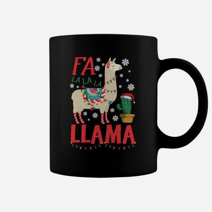 Fa La La Llama Xmas Women Men Kids Gift Llama Christmas Sweatshirt Coffee Mug