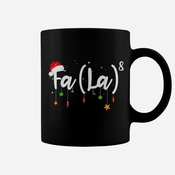Fa La8 Funny Christmas Santa Fa La Math Coffee Mug