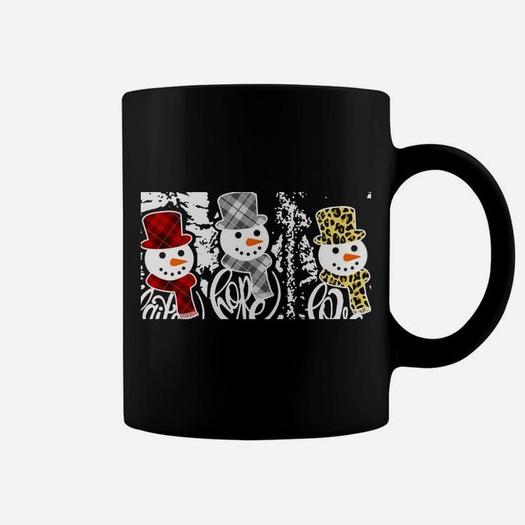 Faith Hope Love Jesus Snowman Plaid Leopard Christmas Gift Coffee Mug