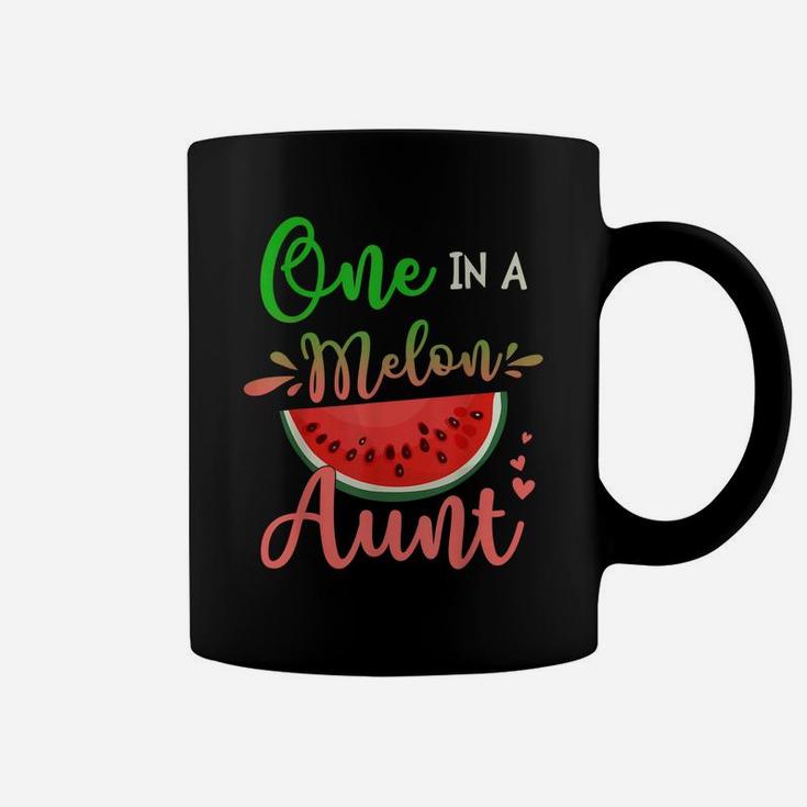 Family One In A Melon Aunt Birthday Party Matching Family Coffee Mug