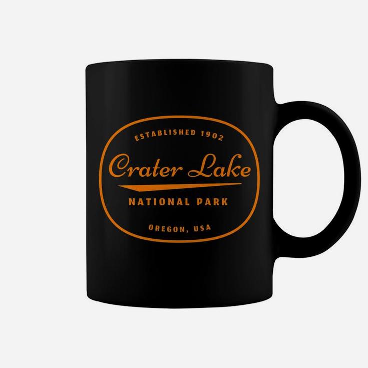 Family Vacation Gift - Retro Crater Lake National Park Coffee Mug