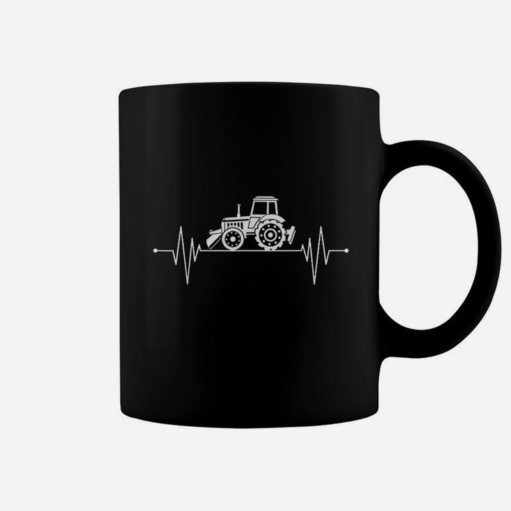 Farm Gift Tractor Heartbeat Farmer Coffee Mug