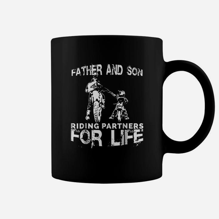 Father And Son Riding Partners For Life Dads Sons Coffee Mug