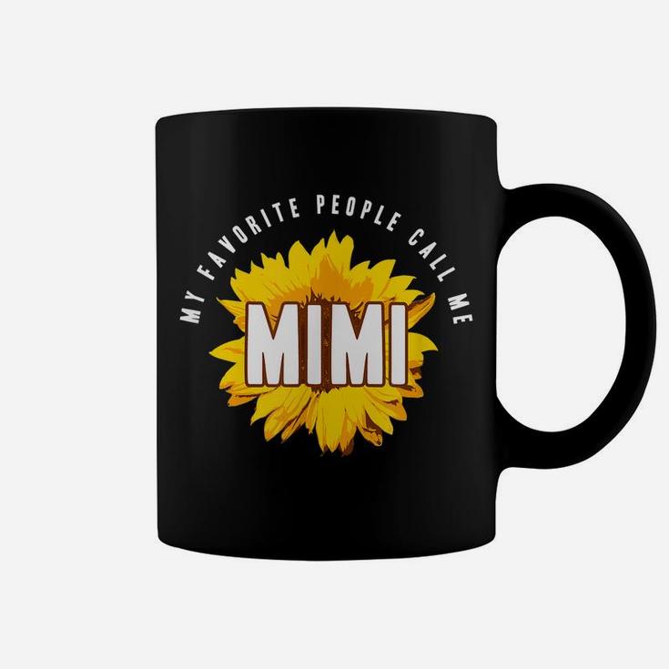 Favorite People Call Me Mimi Shirt Sunflower Gift Coffee Mug
