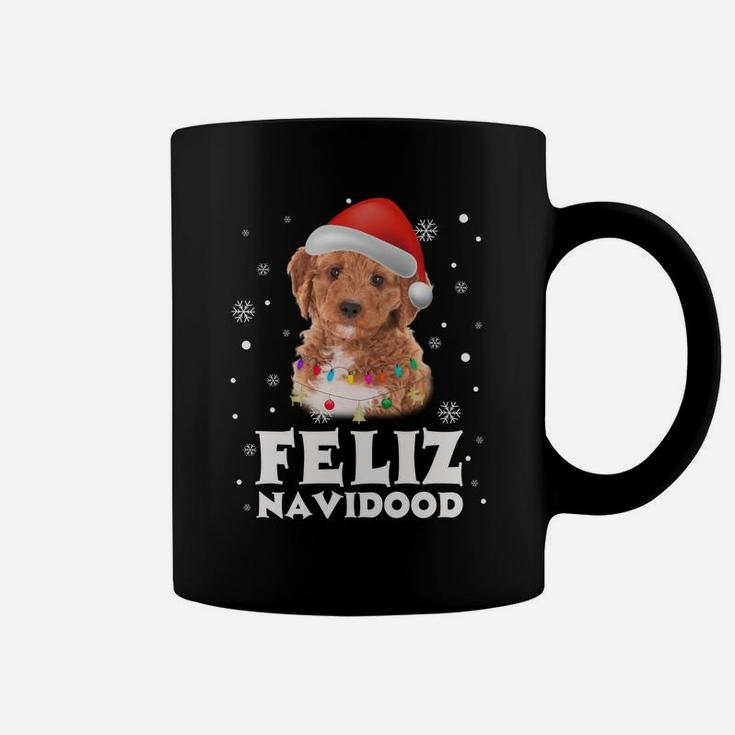 Feliz Navidood Labradoodle Puppy Christmas Gift Dog Sweatshirt Coffee Mug
