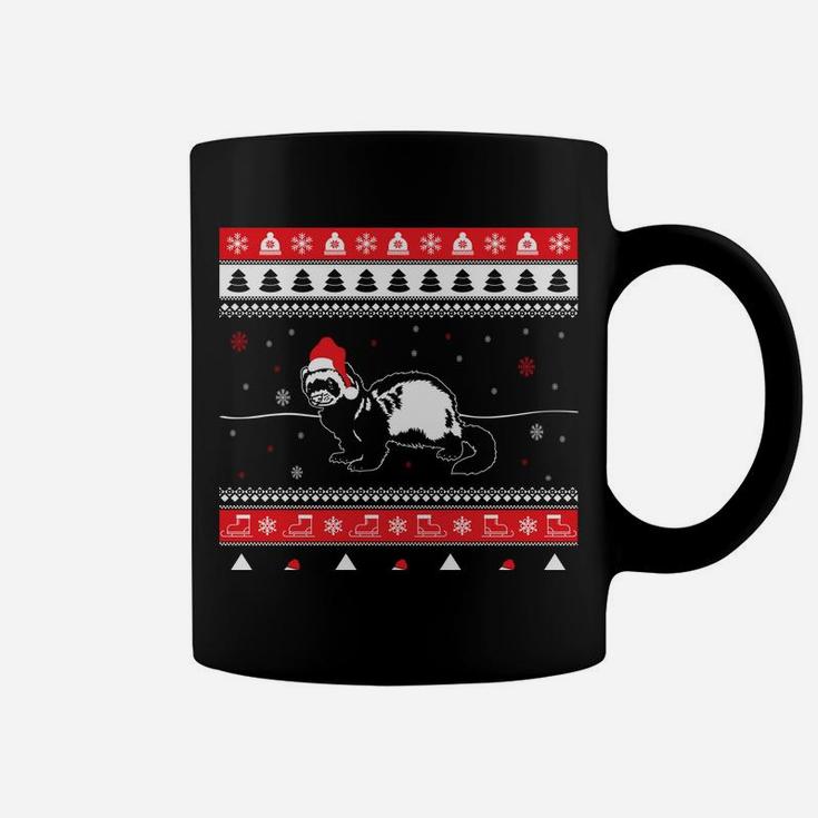 Ferret Funny Pet Ugly Christmas Gift Sweatshirt Coffee Mug
