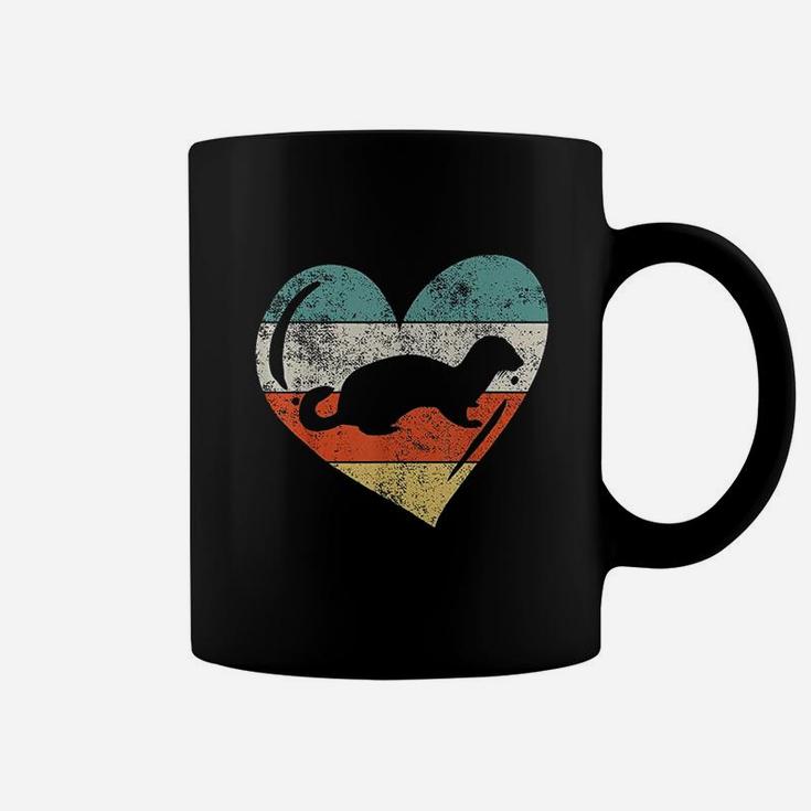 Ferret Love Heart Coffee Mug