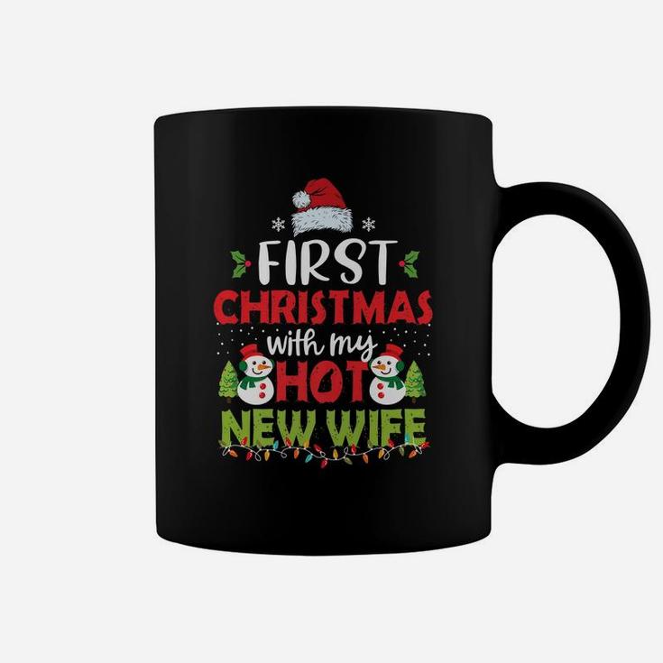 First Christmas With My Hot New Wife Funny Couple Gifts Coffee Mug