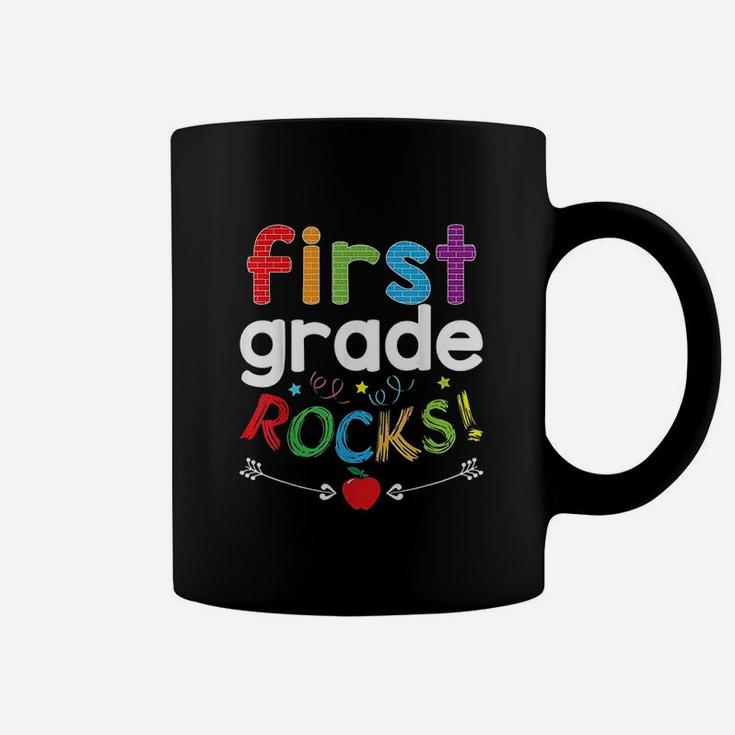 First Grade Rocks Funny 1St Graders N Teachers Coffee Mug