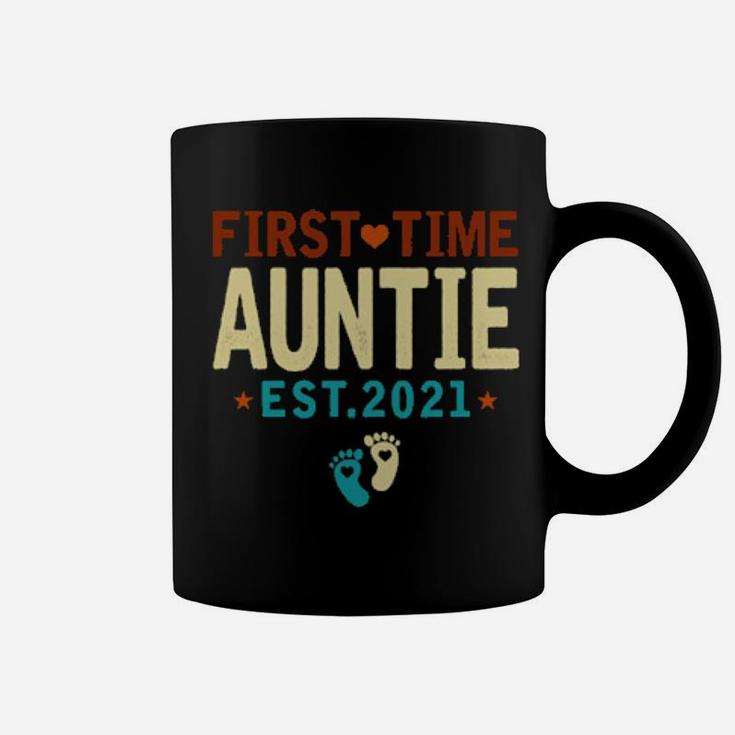First Time Auntie  Pregnancy Announcement Coffee Mug