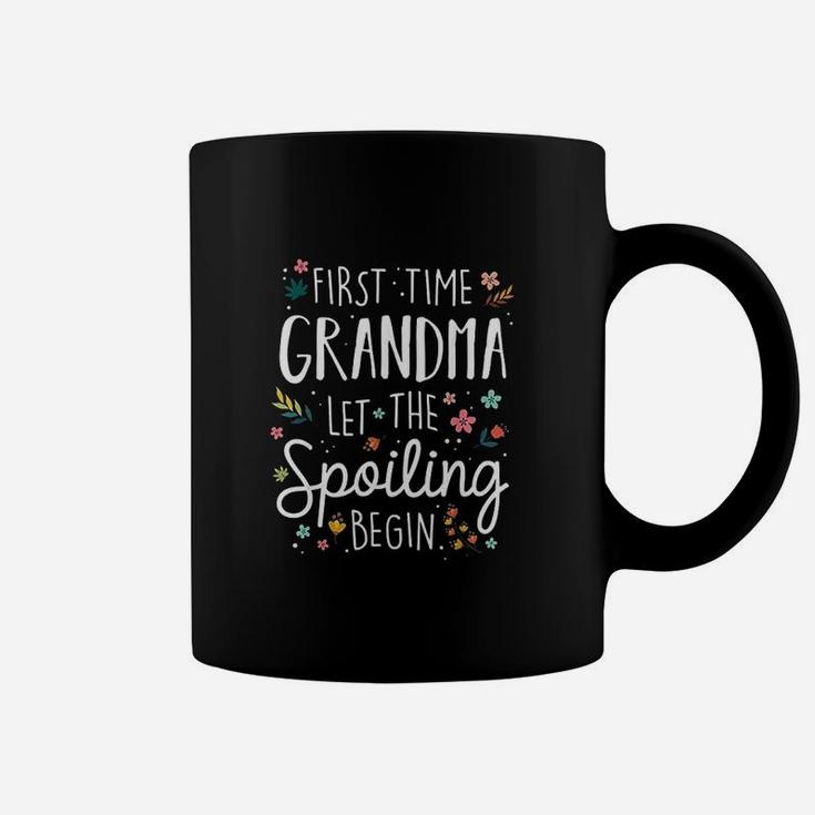 First Time Grandma Let The Spoiling Begin Coffee Mug