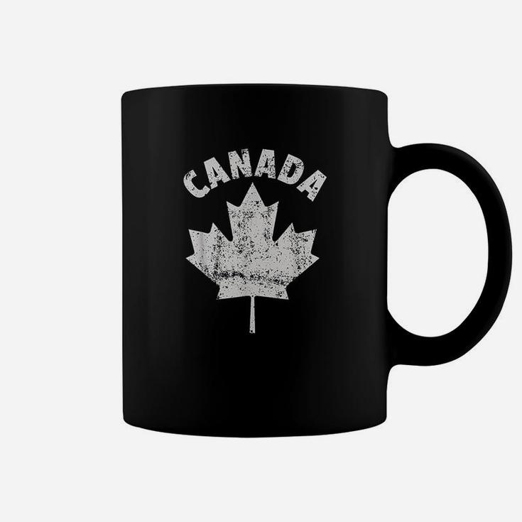 Flag Of Canada Fathers Day Canadian Leaf Vintage Coffee Mug