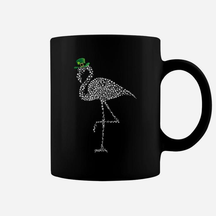 Flamingo St Patricks Day Irish Green Shamrock Coffee Mug