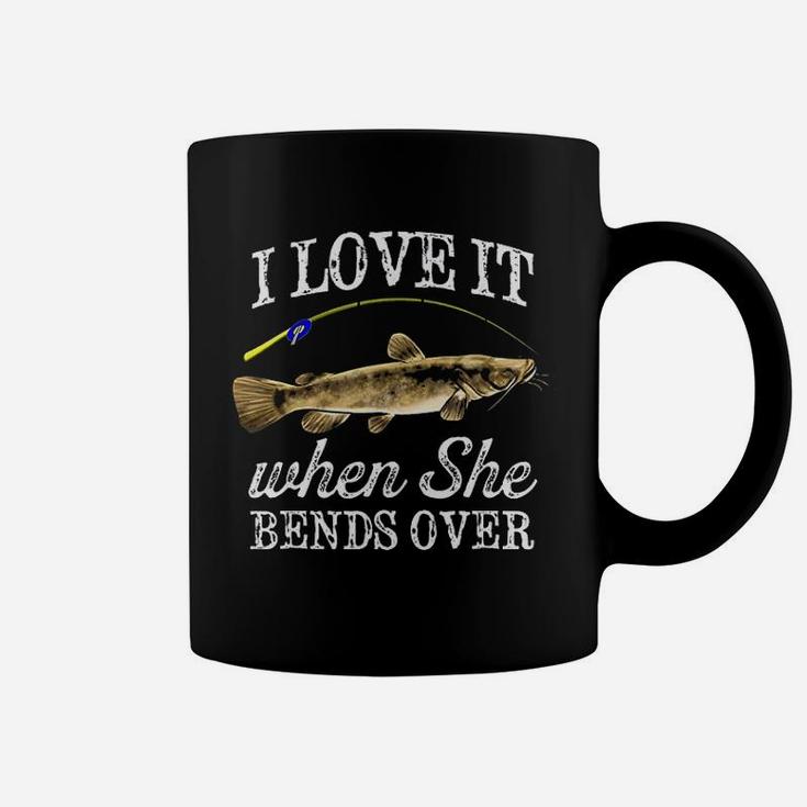 Flathead Catfish I Love It When She Bends Over Fishing Coffee Mug