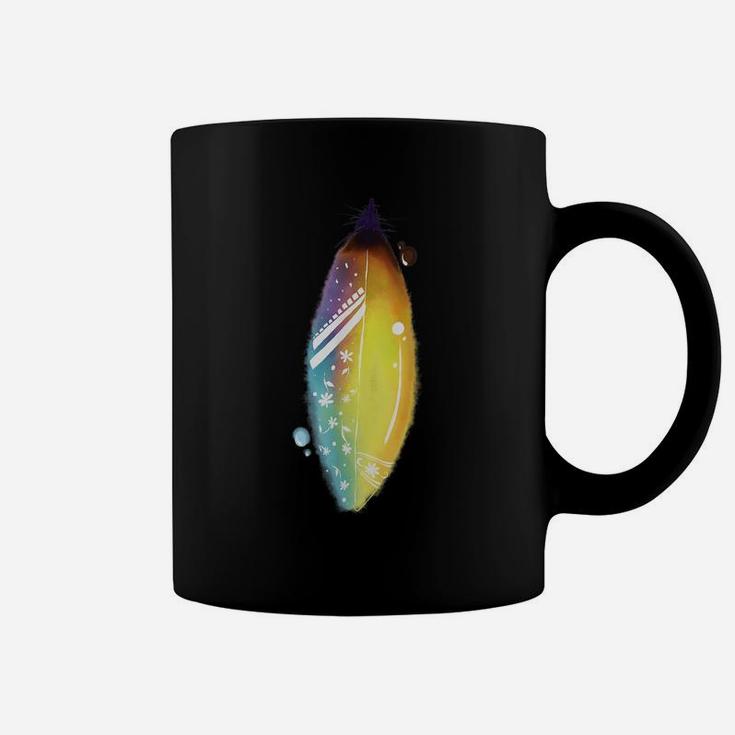 Floral Feather For Spring & Summer - Surf Beach Graphic Coffee Mug