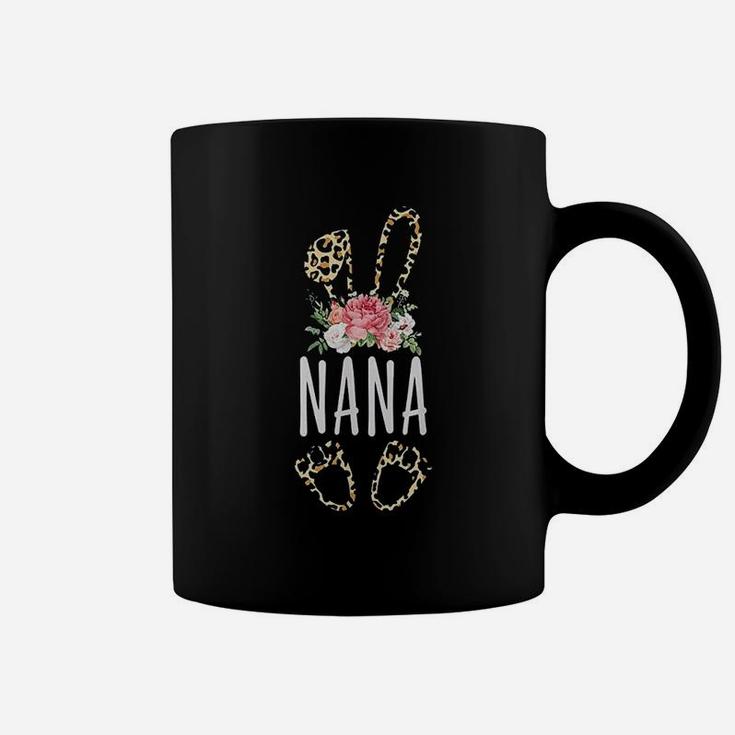 Floral Leopard Nana Bunny Happy Easter Mothers Day Coffee Mug