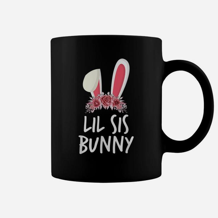 Flower Lil Sis Bunny Ears Easter Matching Outfits Family Coffee Mug