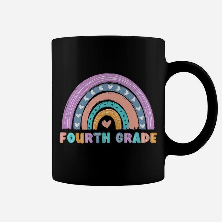 Fourth Grade Boho Rainbow Funny Hello 4Th Grade School Team Coffee Mug