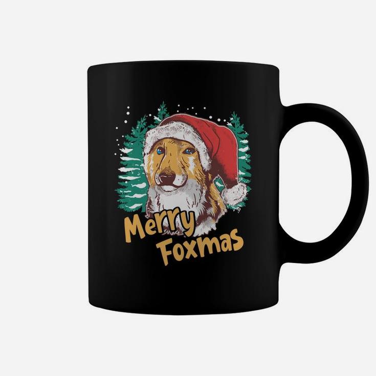 Fox Santa Merry Foxmas Christmas Xmas Family Holidays Gift Sweatshirt Coffee Mug