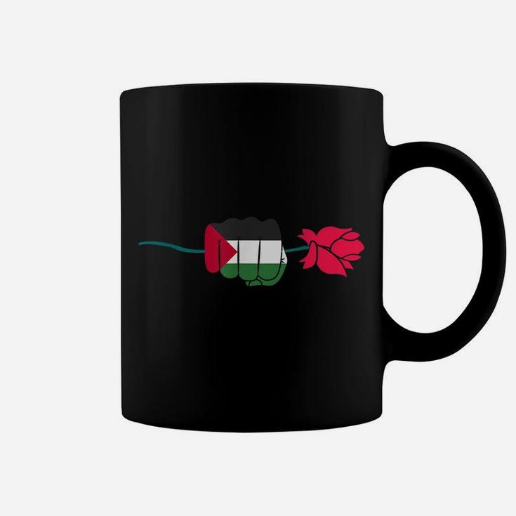 Free Palestine Palestine Flag Flower Coffee Mug