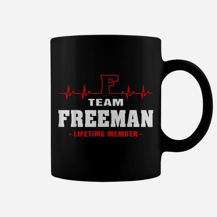 Freeman Surname Proud Family Team Freeman Lifetime Member Coffee Mug