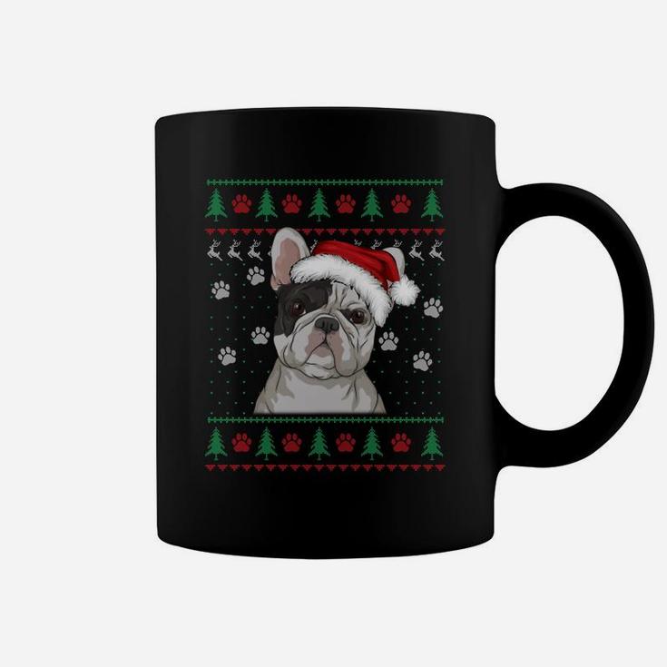 French Bulldog Christmas Ugly Sweater Funny Dog Lover Sweatshirt Coffee Mug