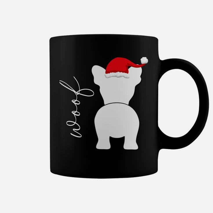 French Bulldog Frenchie Dog Christmas Santa Claus Hat Coffee Mug