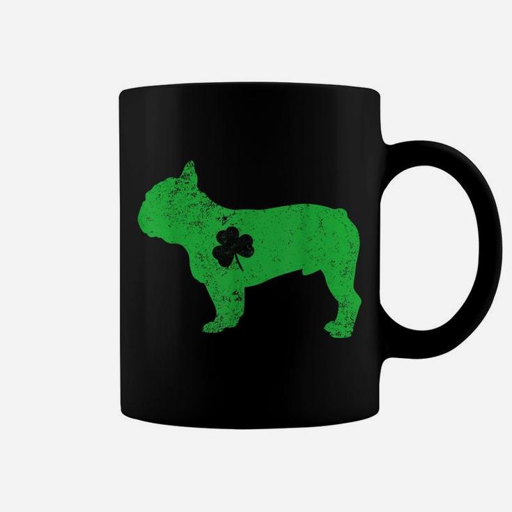 French Bulldog Irish Clover St Patrick Day Leprechaun Dog Coffee Mug