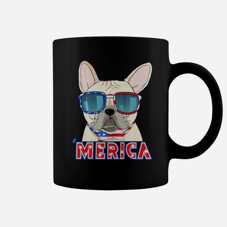 French Bulldog Merica 4Th Of July Usa Dog Puppy Coffee Mug