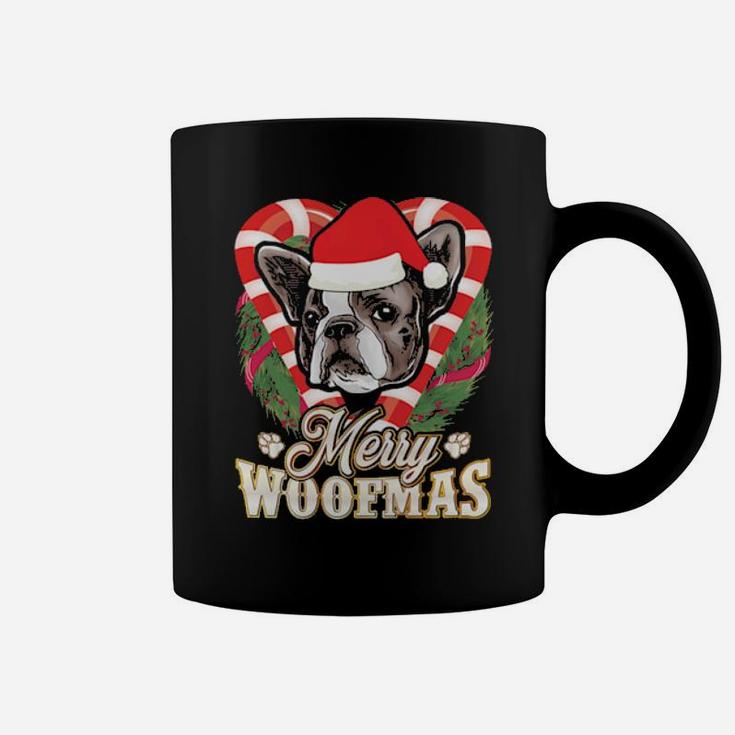 French Bulldog Merry Woofmas Frenchie Santa Dog Coffee Mug