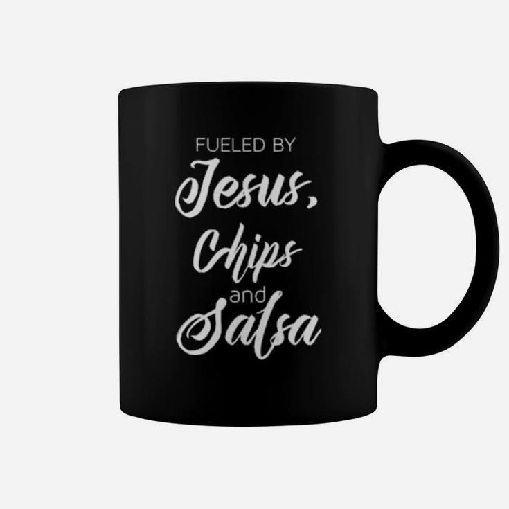 Fueled By Jesus Chips   Salsa Mexican Foods Coffee Mug