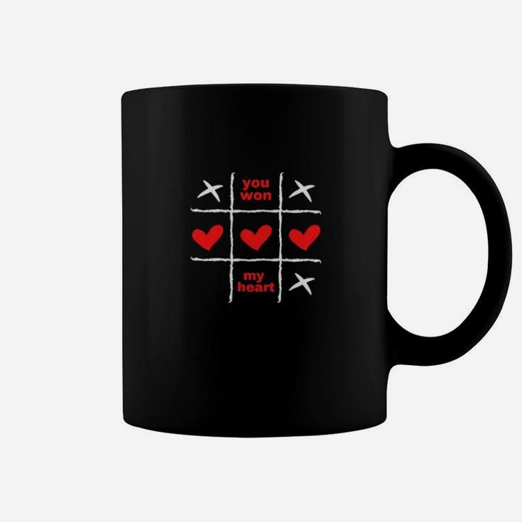 Fun Valentines Day You Won My Heart Coffee Mug