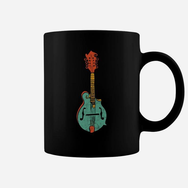 Funky Retro Mandolin Minimalist String Instrument Graphic Coffee Mug